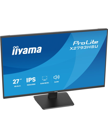 Iiyama Prolite X2793Hsu-B1 Monitor Komputerowy 68,6 Cm (27") 1920 X 1080 Px Full Hd Led Czarny