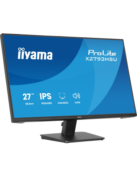 Iiyama Prolite X2793Hsu-B1 Monitor Komputerowy 68,6 Cm (27") 1920 X 1080 Px Full Hd Led Czarny
