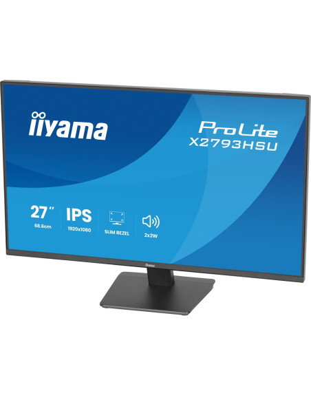 Iiyama Prolite X2793Hsu-B1 Monitor Komputerowy 68,6 Cm (27") 1920 X 1080 Px Full Hd Led Czarny