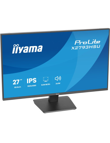 Iiyama Prolite X2793Hsu-B1 Monitor Komputerowy 68,6 Cm (27") 1920 X 1080 Px Full Hd Led Czarny