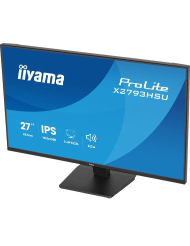 Iiyama Prolite X2793Hsu-B1 Monitor Komputerowy 68,6 Cm (27") 1920 X 1080 Px Full Hd Led Czarny