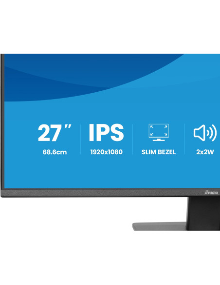 Iiyama Prolite X2793Hsu-B1 Monitor Komputerowy 68,6 Cm (27") 1920 X 1080 Px Full Hd Led Czarny