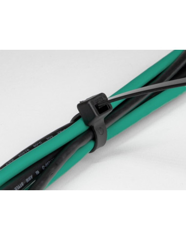 Delock Trytyka Odporna Na Ultrafiolet, D 1220 X S 9,0 Mm Czarna, 10 Szt.