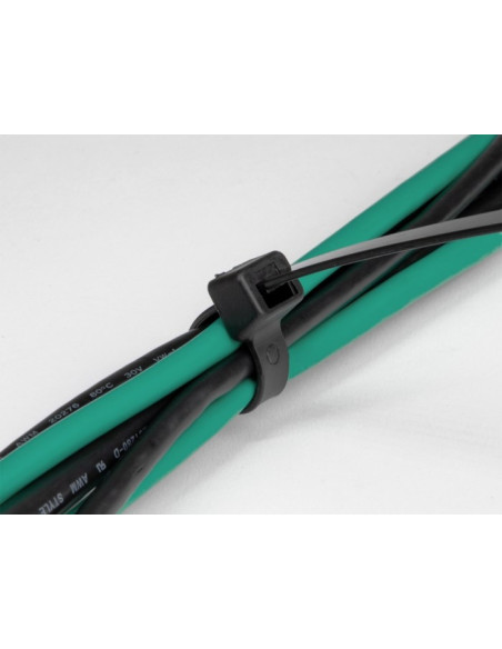 Delock Trytyka Odporna Na Ultrafiolet, D 1220 X S 9,0 Mm Czarna, 10 Szt.