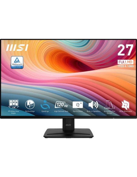 Msi Pro Mp271A E2 Monitor Komputerowy 68,6 Cm (27") 1920 X 1080 Px Full Hd Lcd Czarny