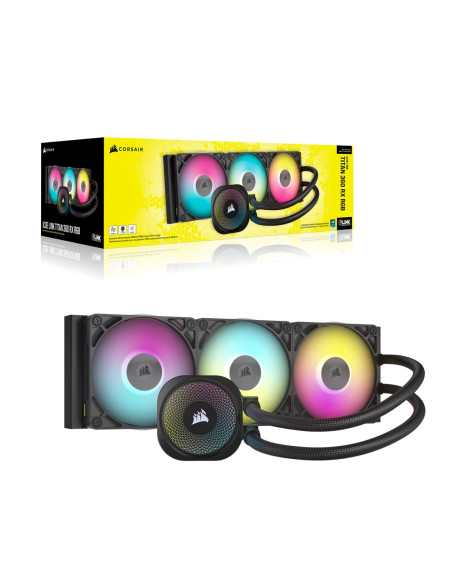 Corsair Icue Link Titan 360 Rx Rgb Aio, 360Mm Radiator, Liquid Cpu Cooler
