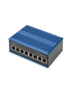 Assmann Electronic Dn-651121 Przełącznik Sieciowy Gigabit Ethernet (10/100/1000) Obsługa Poe Czarny, Niebieski 2
