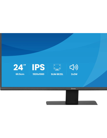 Iiyama Prolite X2491Hs-B1 Monitor Komputerowy 60,5 Cm (23.8") 1920 X 1080 Px Full Hd Lcd Czarny