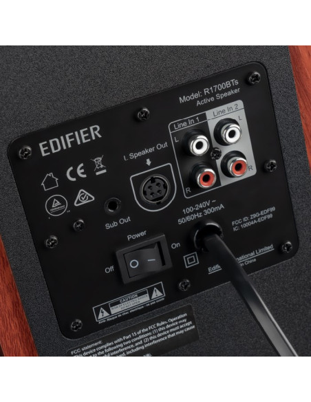 Edifier R1700Bts Głośnik Czarny, Drewno Przewodowy I Bezprzewodowy 66 W