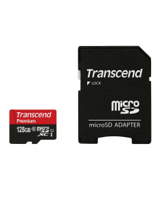 Sd Microsd Card 128Gb Transcend Sdxc Uhs1 W/Adapter 2