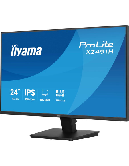 Iiyama Prolite X2491H-B1 Monitor Komputerowy 60,5 Cm (23.8") 1920 X 1080 Px Full Hd Lcd Czarny