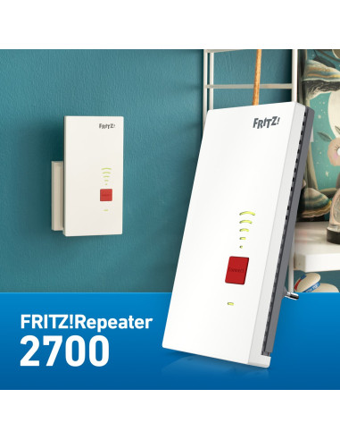 Repeater 2700 Wzmacniacz Sieciowy 125 Mbit/S Biały