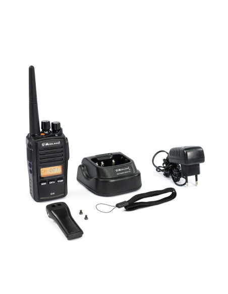 Midland G18 - Pmr446 Krótkofalówka 8 Kan. 446.00625 - 446.09375 Mhz Czarny