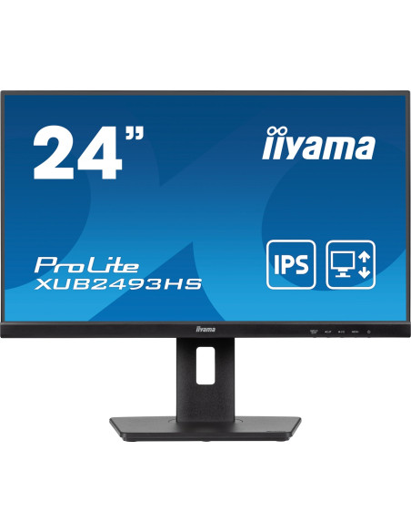Iiyama Prolite Xub2493Hs-B6 Monitor Komputerowy 60,5 Cm (23.8") 1920 X 1080 Px Full Hd Led Czarny