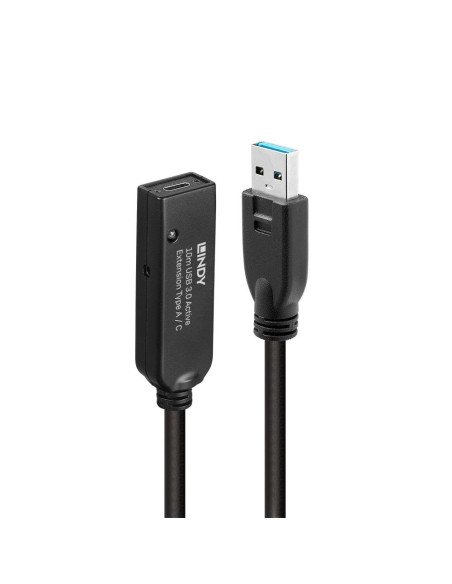 Lindy 43376 Kabel Usb Usb 3.2 Gen 1 (3.1 Gen 1) 10 M Usb A Usb C Czarny