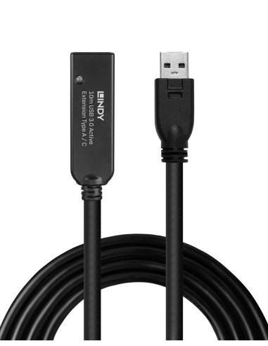 Lindy 43376 Kabel Usb Usb 3.2 Gen 1 (3.1 Gen 1) 10 M Usb A Usb C Czarny