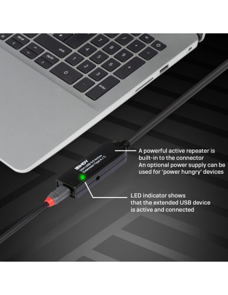 Lindy 43376 Kabel Usb Usb 3.2 Gen 1 (3.1 Gen 1) 10 M Usb A Usb C Czarny