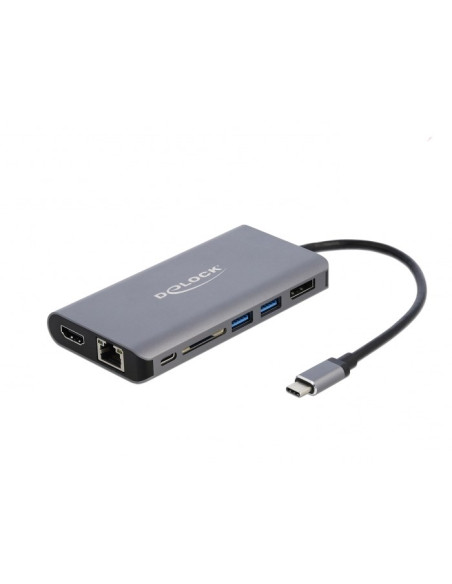 Delock 87683 Stacja Dokująca Przewodowa Usb 3.2 Gen 1 (3.1 Gen 1) Type-C Szary