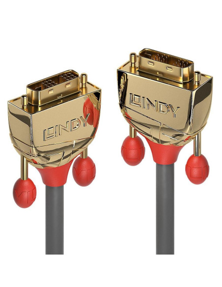 Lindy 36217 Kabel Dvi 20 M Dvi-D Złoto, Szary