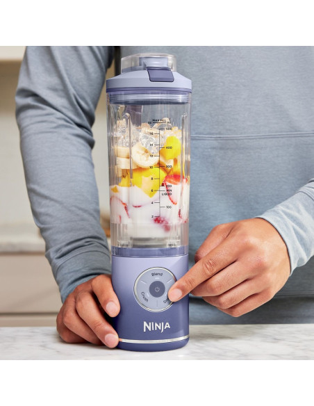 Ninja Bc251Euld Blender 0,57 L Przenośny Mikser Lawenda, Przezroczysty