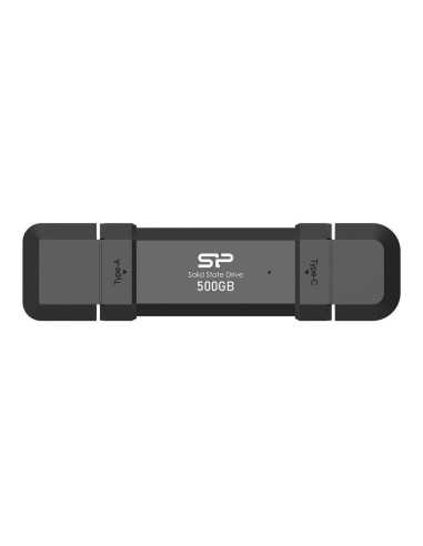 Silicon Power Ds72 Pamięć Usb 500 Gb Usb Type-A / Usb Type-C 3.2 Gen 2 (3.1 Gen 2) Czarny