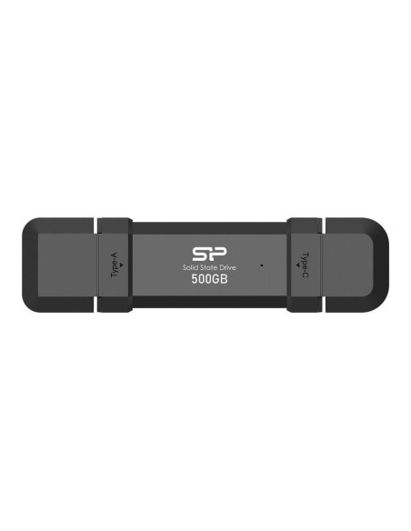 Silicon Power Ds72 Pamięć Usb 500 Gb Usb Type-A / Usb Type-C 3.2 Gen 2 (3.1 Gen 2) Czarny
