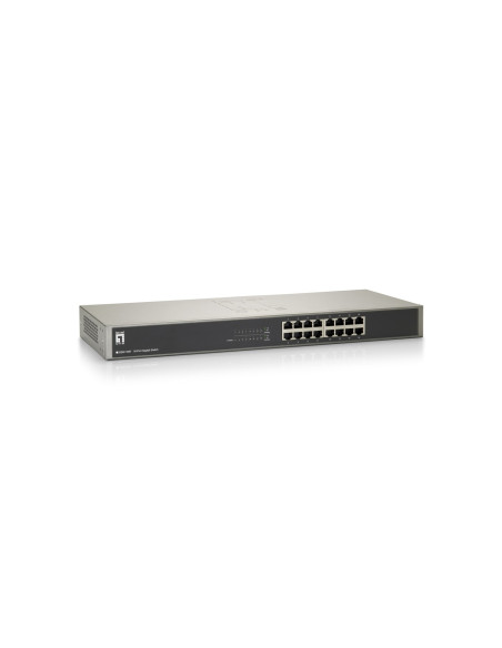 Levelone Gsw-1657 Łącza Sieciowe Nie Zarządzany Gigabit Ethernet (10/100/1000) Czarny, Szary