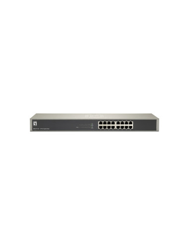 Levelone Gsw-1657 Łącza Sieciowe Nie Zarządzany Gigabit Ethernet (10/100/1000) Czarny, Szary
