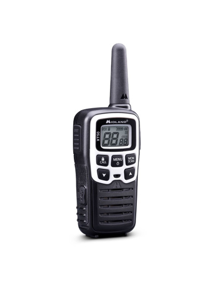 Midland Xt50 Adventure Krótkofalówka 24 Kan. 446.00625 - 446.09375 Mhz Czarny, Szary