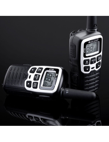 Midland Xt50 Adventure Krótkofalówka 24 Kan. 446.00625 - 446.09375 Mhz Czarny, Szary