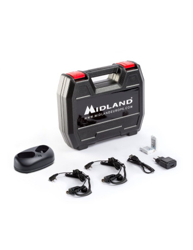 Midland Xt50 Adventure Krótkofalówka 24 Kan. 446.00625 - 446.09375 Mhz Czarny, Szary
