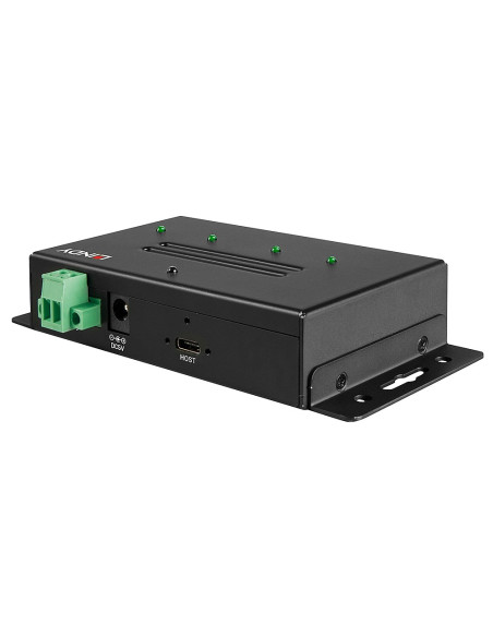 Lindy 43094 Huby I Koncentratory Usb 3.2 Gen 2 (3.1 Gen 2) Type-C 10000 Mbit/S Czarny
