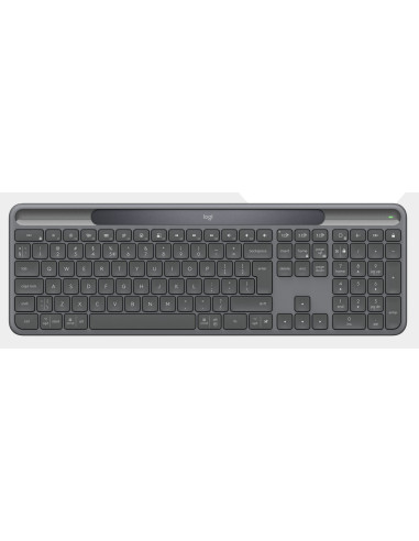 Logitech Signature Slim Solar+ K980 For Business Klawiatura Uniwersalne Rf Wireless + Bluetooth Qwertz Niemiecki Grafitowy