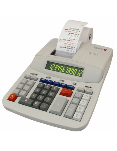 Olympia Cpd 512 Kalkulator Desktop Kalkulator Z Funkcją Druku Biały