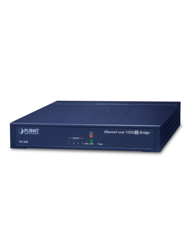Planet Vc-234 Łącza Sieciowe Zarządzany Fast Ethernet (10/100) Czarny 1U