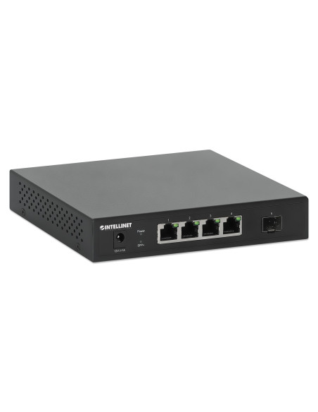 Intellinet 562058 Przełącznik Sieciowy Nie Zarządzany 2.5G Ethernet (100/1000/2500) Czarny
