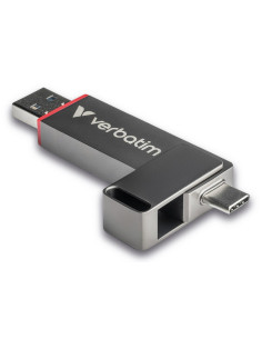 Verbatim Dual Quickstick Pamięć Usb 512 Gb Usb Type-A / Usb Type-C 3.2 Gen 1 (3.1 Gen 1) Szary