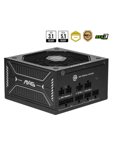 Msi Mag A650Gls Pcie5 Moduł Zasilaczy 650 W 24-Pin Atx Atx Czarny