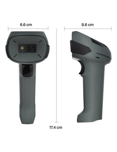 Safescan 310-W Ręczny Czytnik Kodów Kreskowych 1D/2D Cmos Czarny, Szary