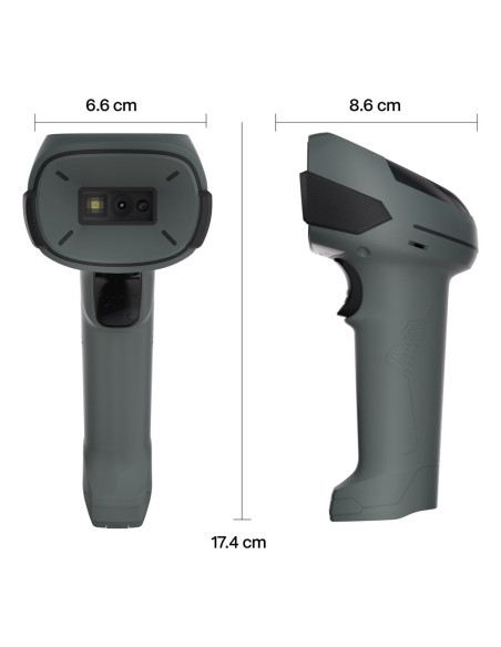 Safescan 310-W Ręczny Czytnik Kodów Kreskowych 1D/2D Cmos Czarny, Szary
