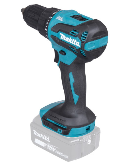 Makita Dhp490Z Wkrętak Zasilany/Zakrętark Udarowy 1900 Rpm Niebieski, Czarny