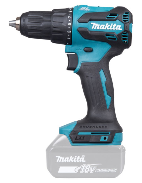 Makita Dhp490Z Wkrętak Zasilany/Zakrętark Udarowy 1900 Rpm Niebieski, Czarny