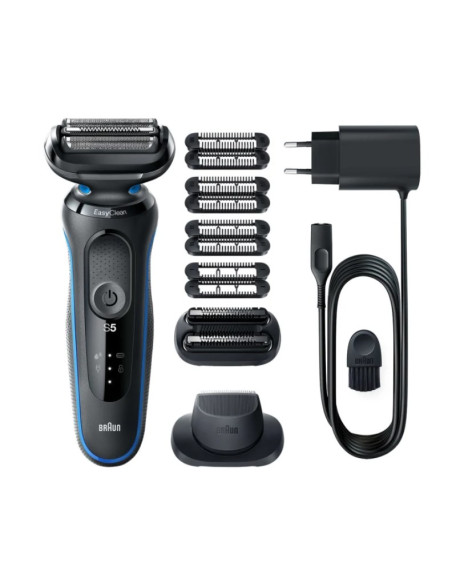 Braun Series 5 51-B1820S Golarka Foliowa Czarny, Niebieski