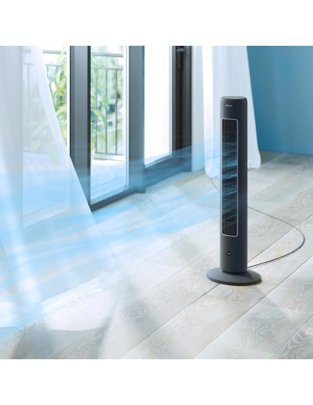 Philips | Cx5535/11 | Wentylator Wieżowy | Ciemnoszary | Średnica 31 Cm | Liczba Biegów: 3 | Oscylacja | Tak