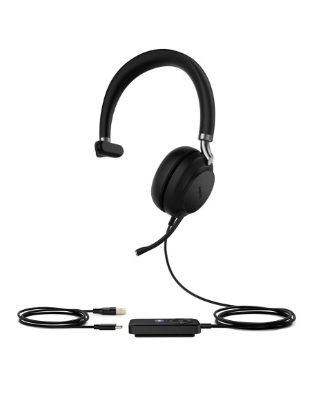 Yealink Uh38 Mono Teams Zestaw Słuchawkowy Przewodowy I Bezprzewodowy Opaska Na Głowę Biuro/Centrum Telefoniczne Bluetooth Czarn