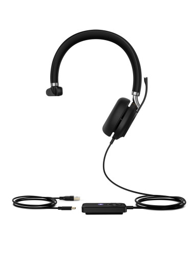 Yealink Uh38 Mono Teams Zestaw Słuchawkowy Przewodowy I Bezprzewodowy Opaska Na Głowę Biuro/Centrum Telefoniczne Bluetooth Czarn