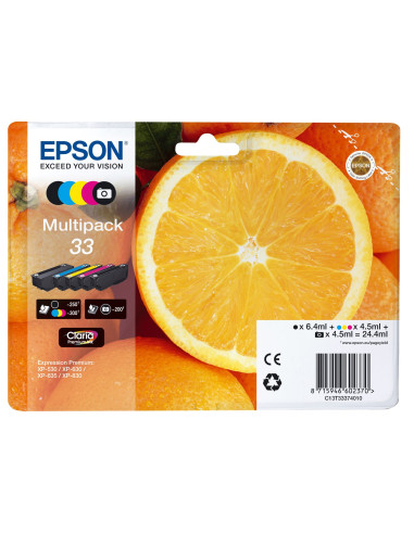 Epson Oranges Multipack 5-Colours 33 Claria Premium Ink