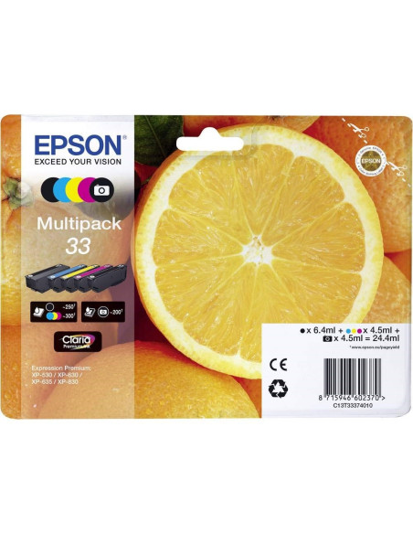 Epson Oranges Multipack 5-Colours 33 Claria Premium Ink