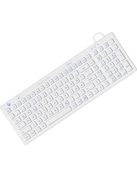Keysonic Ksk-6031Inel-Wh (De) Klawiatura Przemysłowy Usb Qwertz Niemiecki Biały