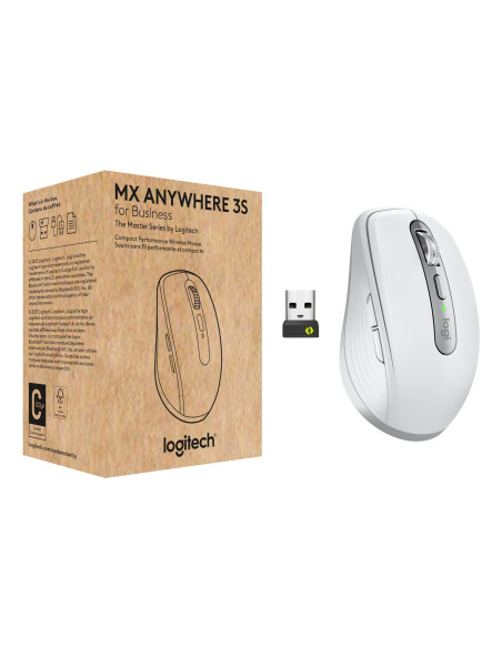 Logitech Mx Anywhere 3S For Business Myszka Biuro Po Prawej Stronie Rf Wireless + Bluetooth Laser 8000 Dpi